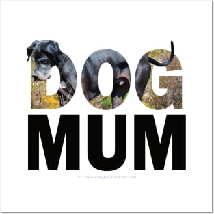 DOG MUM - Great Dane oil painting word art Posters and Art